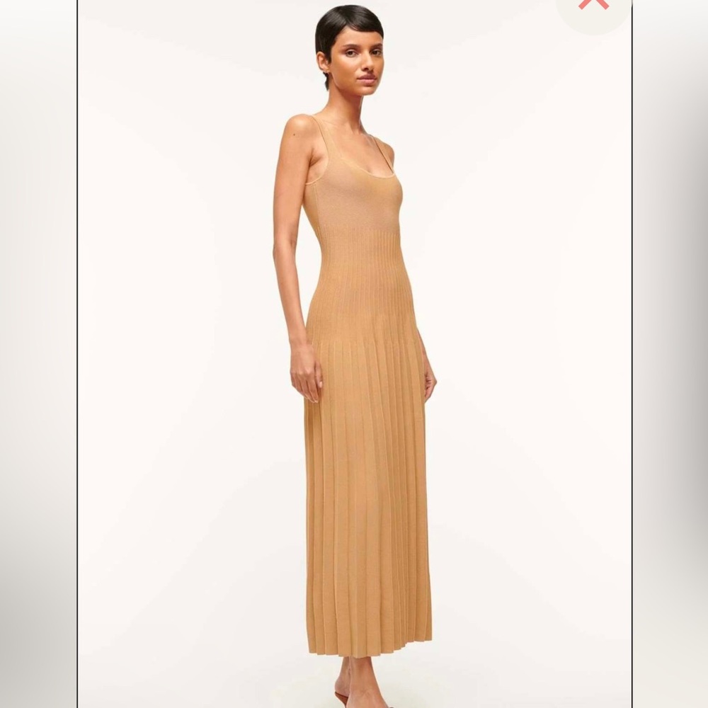 STAUD Camel Knit Maxi Dress - Picture 3 of 5